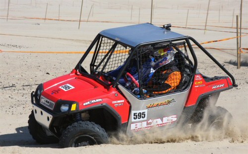 Chris Blais in his Race RZR