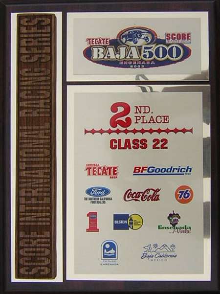 2003 Baja 500 Race Trophy
