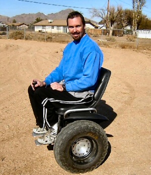 Chris on his Segway