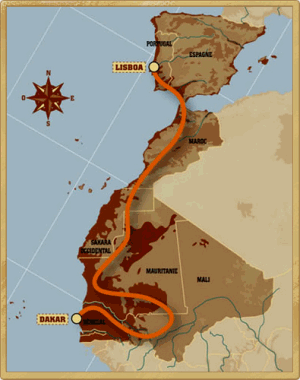 2007 Dakar Route