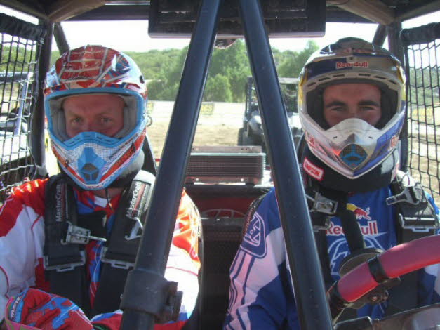 Chris Blais and Robin Fawcett at WORCS UTV Race in Anza 2010