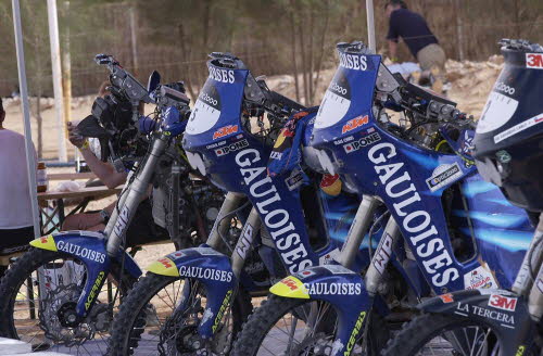 KTM/Gauloises Bikes Chris and Andy bikes